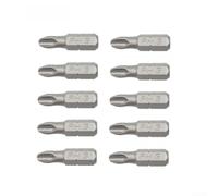 Gastagrav Lot de 10 embouts de tournevis électriques à tige hexagonale de 25 mm en alliage d'acier haute dureté PH1 PH2 PH3 PZ1 PZ2 PZ3 Tête antidérapante compatible avec perceuse 6,35 mm (PH3)