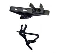 Gastagrav Lot de 10 pinces cravate en métal pour micro, pince à cravate | Support pour gestion des câbles, support de revers sécurisé pour micro sans fil, haut-parleur, contenu, noir (E)