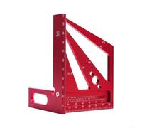 Gastagrav Machinist's Quadrant Square Règle - Outil de mesure multi-angles en alliage d'aluminium CNC avec échelles métriques gravées pour le travail du bois, le travail des métaux et les projets de