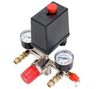 Gastagrav Pressostat de compresseur d'air réglable | Vanne de régulation 90-120 PSI 175 PSI Max Métal Plastique pour bricolage automobile Travail du bois 220 V 380 V Noir 12,7 x