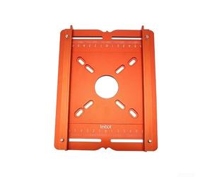 Gastagrav Système de rail de guidage professionnel pour défonceuse, plaque de base en aluminium robuste pour coupe à fente droite, conception à double clôture avec échelles calibrées (A)