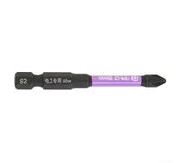 Gastagrav Tournevis cruciforme spécial fendu, alliage d'acier HRC63 dureté avec pointe magnétique et différenciation de couleur, compatible avec PH1 PH2 PH3 (65 mm FPH2)