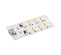 Gastagrav Veilleuse USB avec 8/12/16/20 perles LED, éclairage blanc, 430-470 mA design portable pour chambre à coucher, couloir, crèche ou camping sur n'importe quel port USB (8 LED)