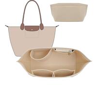 Gastinsave Organiseur de sac pour sac fourre-tout Longchamp le Pliage - Organiseur de sac à main (beige-L)
