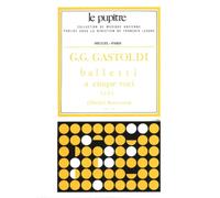 Gastoldi: balletti a cinque voci 2 sopr/haute-contre/tenor/basse/partition (lp10)