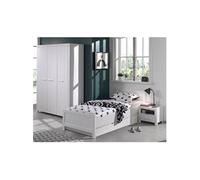 GASTON - Chambre 90x200cm + Armoire 3 Portes -