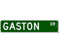Gaston Drive Street Sign Personalized Custom Last Name Metal