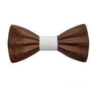 GASTON ET FERDINAND - Noeud Papillon Bois Classique et 3D Foncé - N05