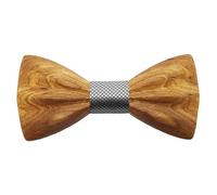GASTON ET FERDINAND - Noeud Papillon Bois Classique et 3D Zébrano - N05