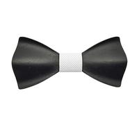 GASTON ET FERDINAND - Noeud Papillon Bois Teinté Noir 3D Tissu - N01