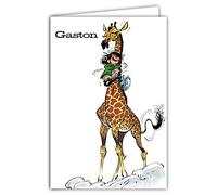 Gaston Lagaffe Carte Anniversaire Girafe - Avec Enveloppe Illustrée 17,5x12cm - Fabriqué en France - GLCT-0228