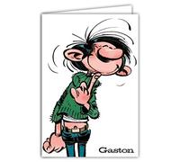 Gaston Lagaffe Carte Anniversaire joyeux - Avec Enveloppe Illustrée 17,5x12cm - Fabriqué en France - GLCT-0224