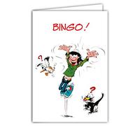 Gaston Lagaffe GLCT-0102 Carte d'anniversaire avec Motif Un an de plus Chat