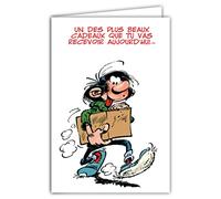 Gaston Lagaffe GLCT-0116 Carte d'anniversaire avec Motif Cadeau Bisous Cœur
