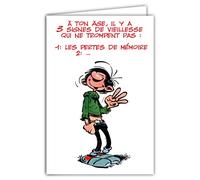 Gaston Lagaffe GLCT-0117 Carte d'anniversaire avec Motif âge
