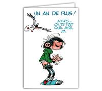 Gaston Lagaffe GLCT-0141 Carte d'anniversaire avec Motif Un an de plus