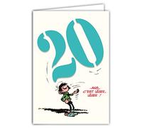 Gaston Lagaffe GLCT-6053 Carte d'anniversaire 20 ans