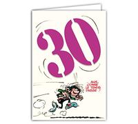 Gaston Lagaffe GLCT-6054 Carte d'anniversaire 30 ans