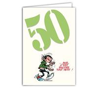 Gaston Lagaffe GLCT-6056 Carte d'anniversaire 50 ans
