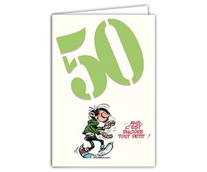 Gaston Lagaffe GLCT-6056 Carte d'anniversaire 50 ans