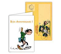 Gaston Lagaffe GLCT-6068 Carte d'anniversaire pour Tous les âges avec Dessin Vintage Origine