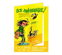 GASTON LAGAFFE GLCT6008 Bon Anniversaire Homme Femme avec enveloppe Illustrée Assortie
