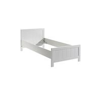 GASTON - Lit 90x200cm Laqué Blanc - Altobuy Blanc