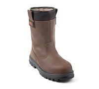 Bottes Fourrées GASTON MILLE KAMA S3 CI en cuir marron Embout et semelle acier