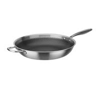 Gastro Inoxxa Black GSW Poêle inox tri-plis + Revêtement maillage acier antiadhésif D32