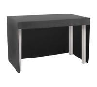 Gastro Uzal Housse de table de conférence Berlin ouverte d'un côté (anthracite, 80 x 120 cm)