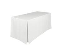 Gastro Uzal Housse de table de conférence, housse de table de bière, pour conférence, mariage et événement, blanc, 120 x 80 cm