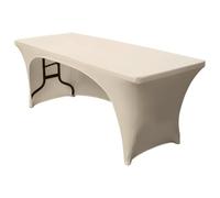 Gastro Uzal Housse de table de conférence Madrid - Ouvert d'un côté - Écru - 80 x 180 cm