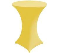 Gastro Uzal Housse de table Zurich pour table haute - Jeté de table - Jaune - Diamètre : 70 cm