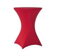 Gastro Uzal Housse de table Zurich pour table haute - Jeté de table - Rouge - Diamètre : 80 cm