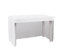 Gastro Uzal Housse pour table de conférence Berlin à une face ouverte (Blanc, 80 x 180 cm)