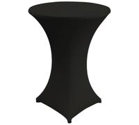 Gastro Uzal Housse stretch pour table haute Zurich (noir, 80)