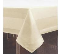 Gastro Uzal Nappe avec bord atlas 100 % coton pour la restauration, Nappe de Table Rectangulaire (champagne, 130 x 220 cm)