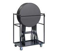 Gastro Uzal - Petit chariot de transport Party pour table haute, table haute, table haute, hauteur 120 cm, longueur 95 cm, largeur 63 cm.