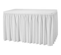 Gastro Uzal Plinthe Excellent, 520 x 73 cm, Couleur : Blanc, Taille de la Table : 170 x 80 cm, diamètre : 160 cm, avec Crochet arrière et Boucle