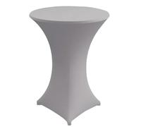 Gastro Uzal Zurich Housse de table pour table haute (gris, diamètre 70 cm)