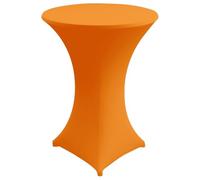 Gastro Uzal Zurich Housse de table pour table haute - Orange - Diamètre : 80 cm