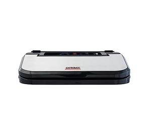 GASTROBACK #46009 Machine à emballer sous vide design Basic, mise sous vide entièrement automatique et manuelle, dispositif de coupe intégré, 4 fonctions, 11 l/min, 150 W