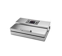 GASTROBACK 46016 Machine à emballer sous vide Design Advanced Professional Pompe à vide puissante (20 l/min, 0,9 bar), fonction marinage, acier inoxydable, 290 W, avec 10 sacs en film professionnels