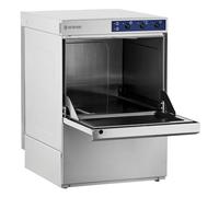 GastroHero Eco Lave-vaisselle 50 x 50 cm, avec doseur de nettoyage et de rinçage, pompe de vidange, fabriqué en Europe, 230/400 V, pour restauration