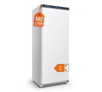 GastroHero Réfrigérateur de stockage 562 L, 5 étagères, blanc LKSE600 | Verrouillable, 4 grilles d'insertion réglables en hauteur, 1 grille de fond, charnière de porte interchangeable