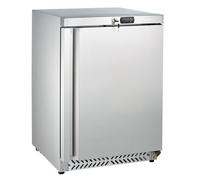 GastroHero SFH20S Congélateur professionnel, 170 l, en acier inoxydable, refroidissement statique, de -14 à -18 °C, économe en énergie, compact pour la restauration et la cuisine commerciale