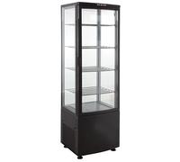 GastroHero Vitrine réfrigérée ECO 235, noire | Fournitures de la restauration