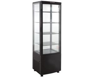 GastroHero Vitrine réfrigérée ECO 235, noire | Fournitures de la restauration