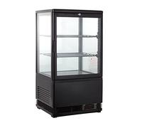 GastroHero Vitrine réfrigérée ECO 58, noire | Fournitures de la restauration