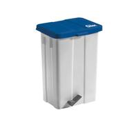 GASTROLAND Poubelle à pédale avec couvercle GILAC 50 L - Bleu